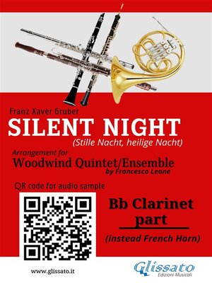 cover image of Bb Clarinet (instead French Horn) part of "Silent Night" for Woodwind Quintet/Ensemble